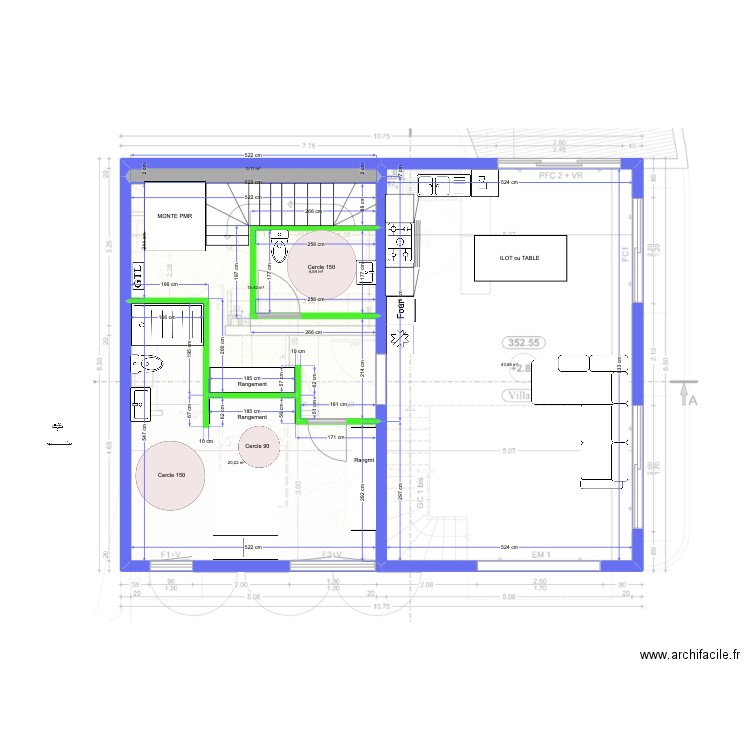 VILLA 1 modification du 20 07 2023. Plan de 5 pièces et 84 m2