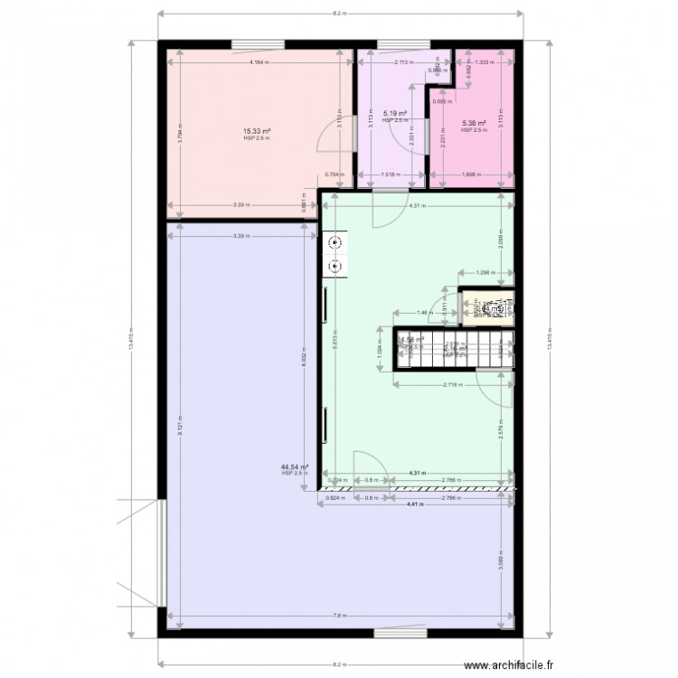 PROJET FAMILLE MARTINS. Plan de 0 pièce et 0 m2