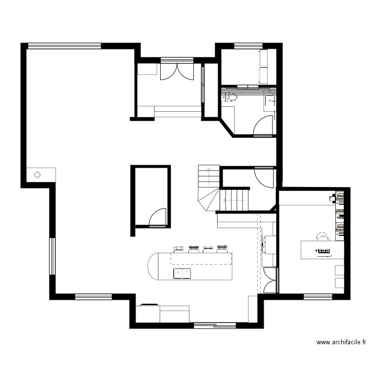 bureau 1. Plan de 0 pièce et 0 m2