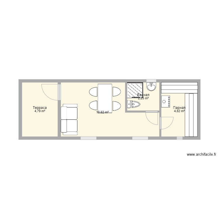 9?3 . Plan de 0 pièce et 0 m2