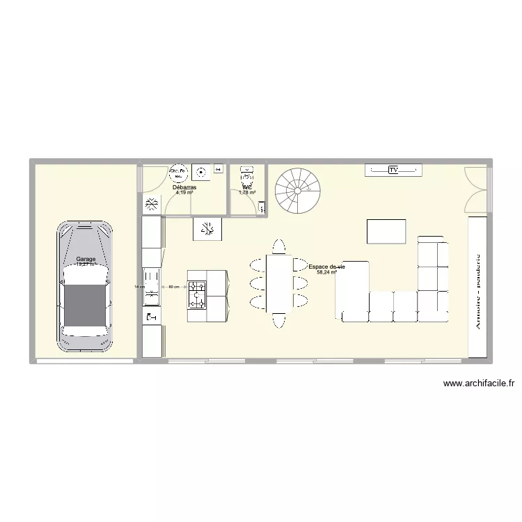 Nella Jordan RDC (3.1). Plan de 