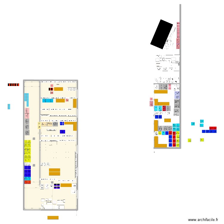 douville. Plan de 1 pièce et 332 m2