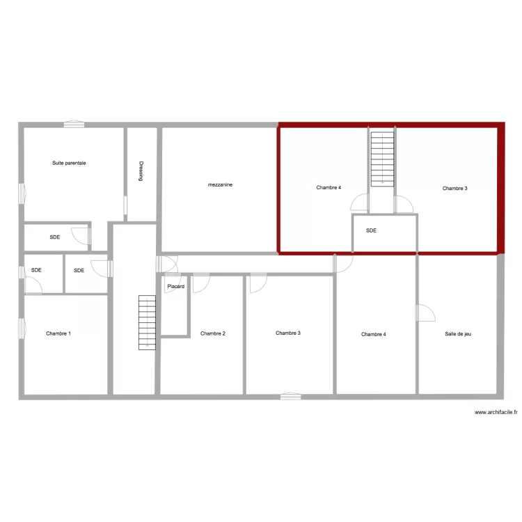 Etage LPDJ. Plan de Etage LPDJ. Plan de