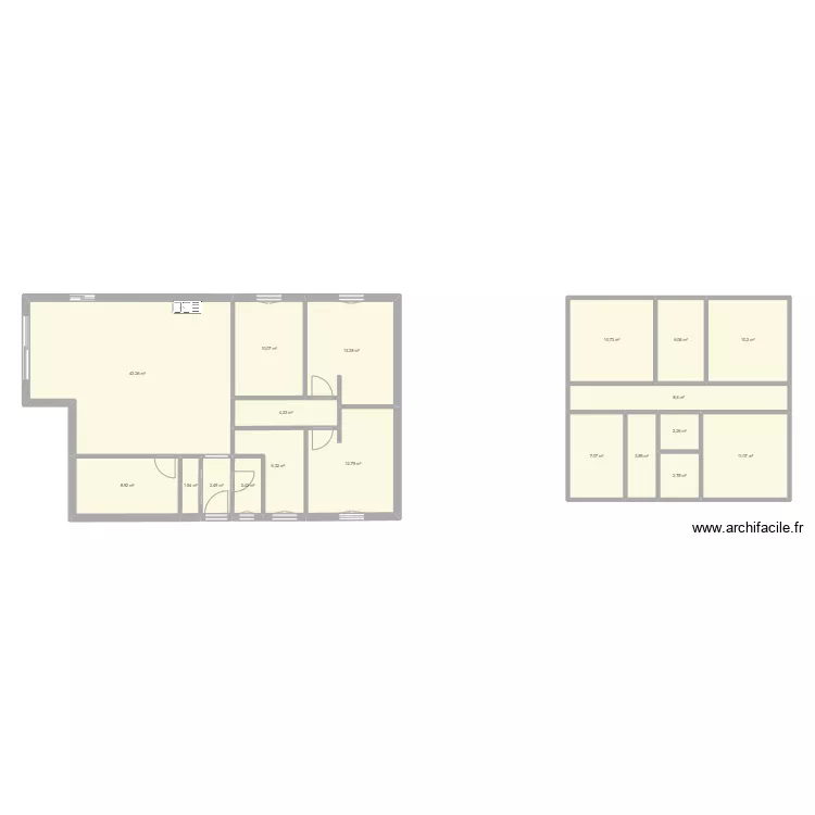 mod&egrave;le 2 et 3. Plan de 