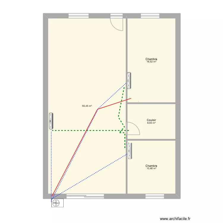 fernandez toulza. Plan de 4 et 89 m² fernandez toulza. Plan de 4 et 89 m²