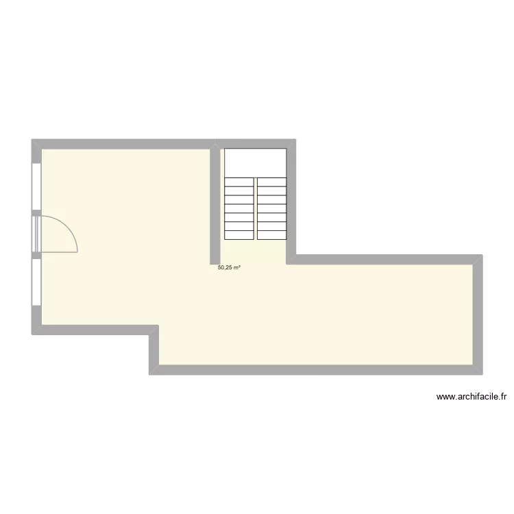 Station rdc. Plan de 1 et 50 m² Station rdc. Plan de 1 et 50 m²