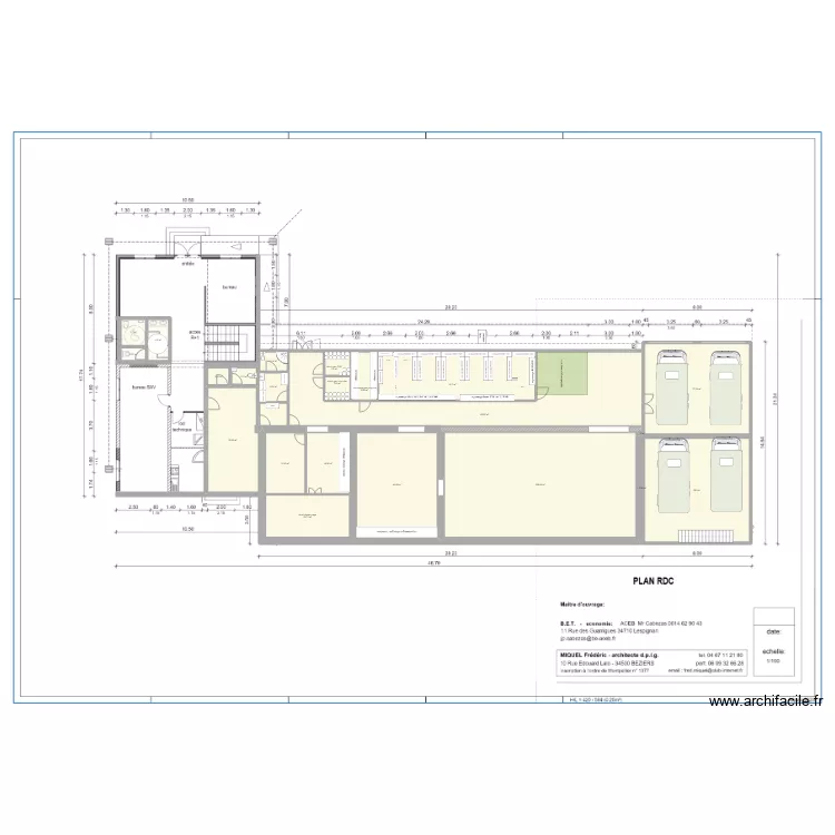 am&eacute;nagement d&eacute;p&ocirc;t . Plan de 