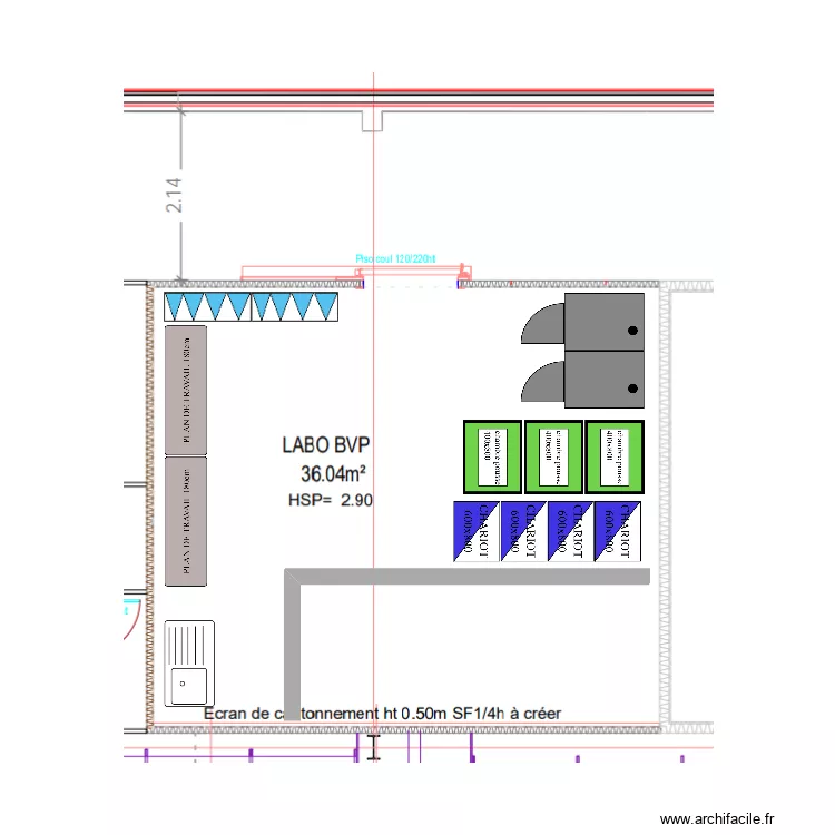 La bathie labo precuit. Plan de La bathie labo precuit. Plan de