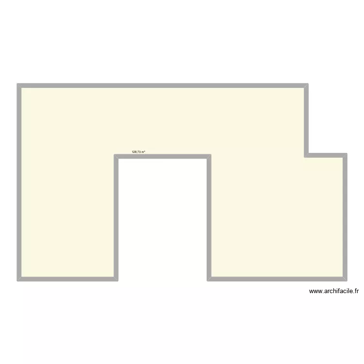 PROTO. Plan de 1  et 129 m²