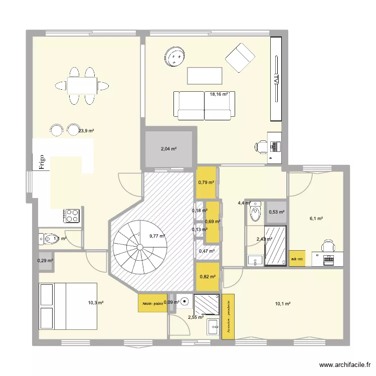 Travaux 2. Plan de 20 et 95 m² Travaux 2. Plan de 20 et 95 m²