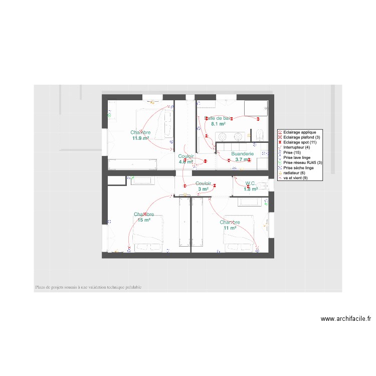 LA MOTTE R+1. Plan de 0 pièce et 0 m2