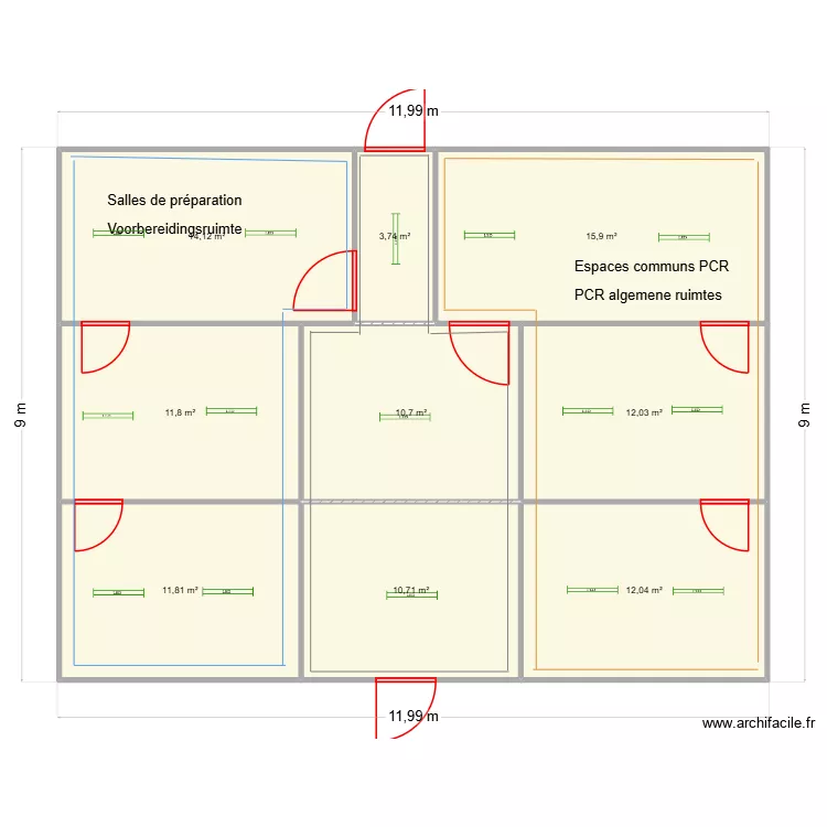 Pascale verberen 2V. Plan de 