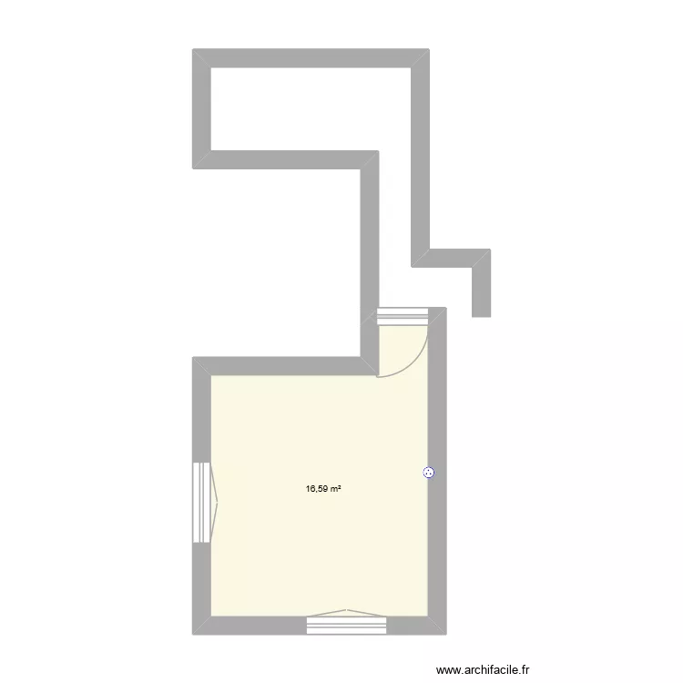 DAWIDI. Plan de 1 pièce et 17 m² DAWIDI. Plan de 1 pièce et 17 m²