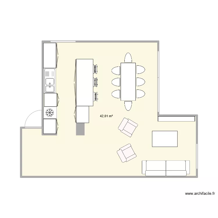 C&eacute;cile V2. Plan de 