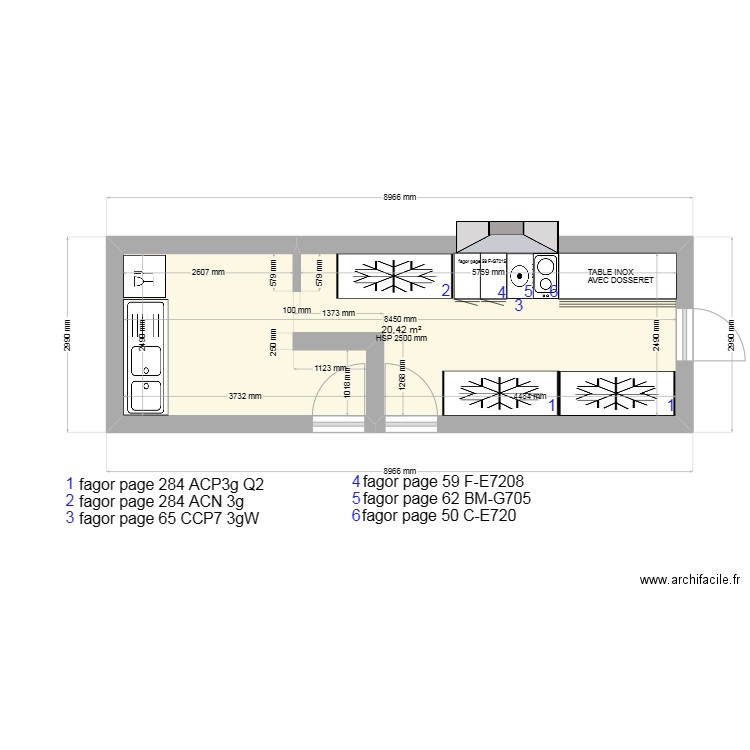 le Colisée 1. Plan de 1 pièce et 20 m2