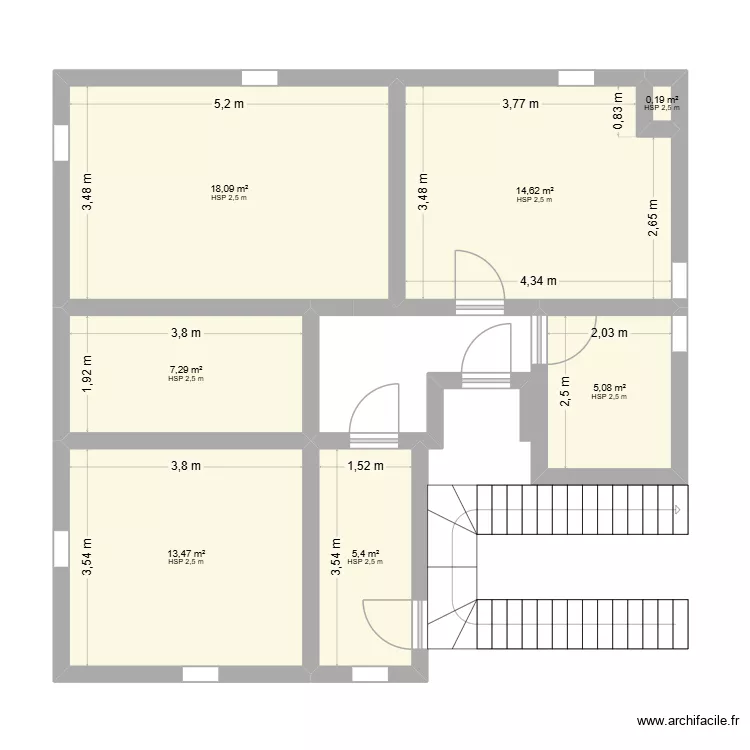 presbytère. Plan de 7 et 64 m² presbytère. Plan de 7 et 64 m²