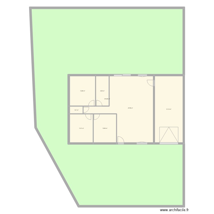123456. Plan de 8 pièces et 441 m2