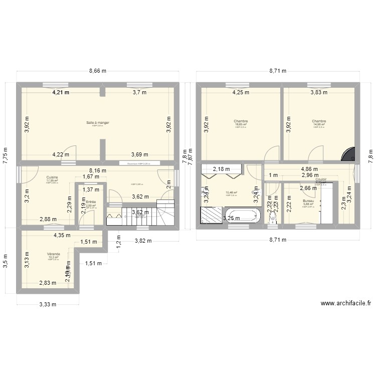 Maison 4 CDV. Plan de 36 pièces et 441 m2
