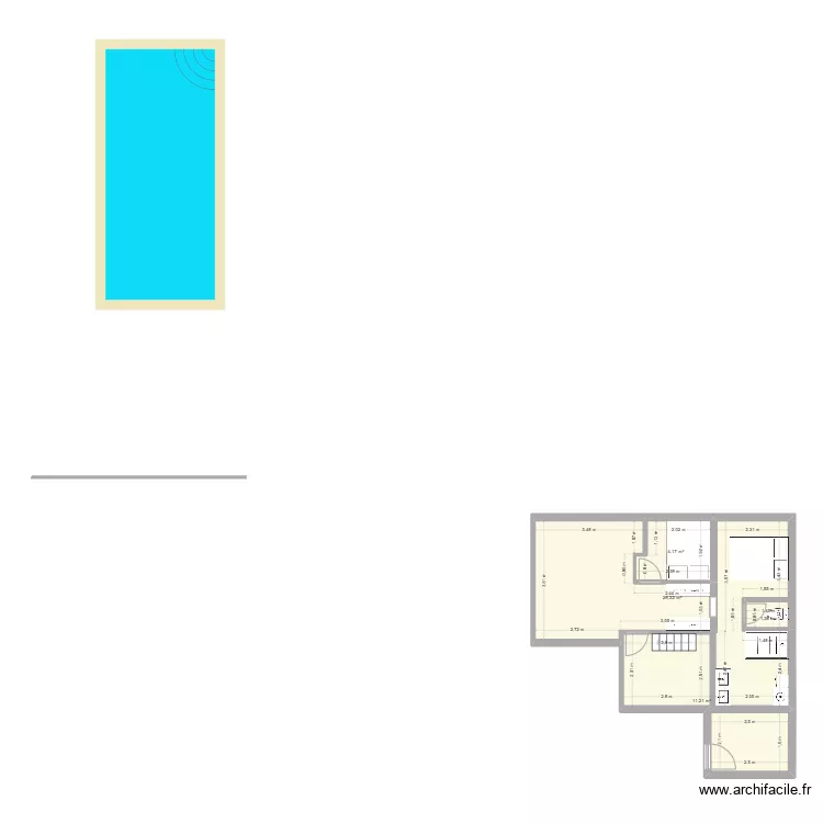 etage maison pour nous v2. Plan de 