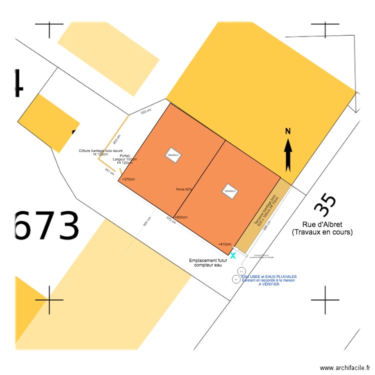 Masse. Plan de 0 pièce et 0 m2