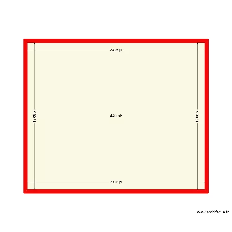 &eacute;tage 1. Plan de 1  et 41 m²