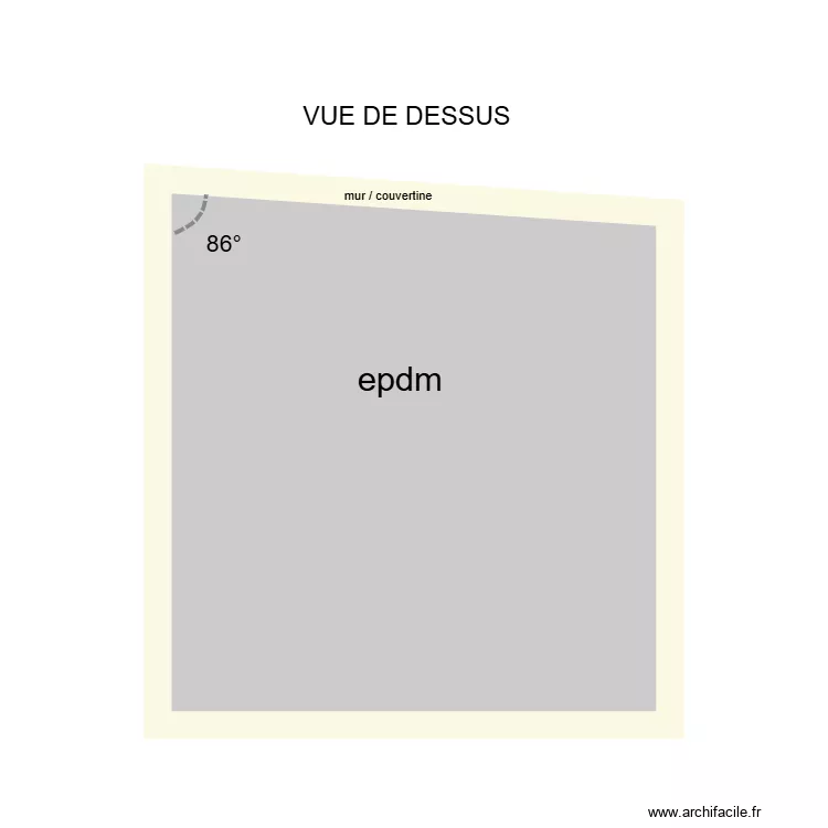 couvertine. Plan de couvertine. Plan de