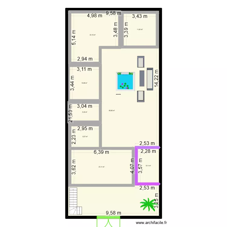 kebili 1. Plan de 8 pièces et 284 m² kebili 1. Plan de 8 pièces et 284 m²