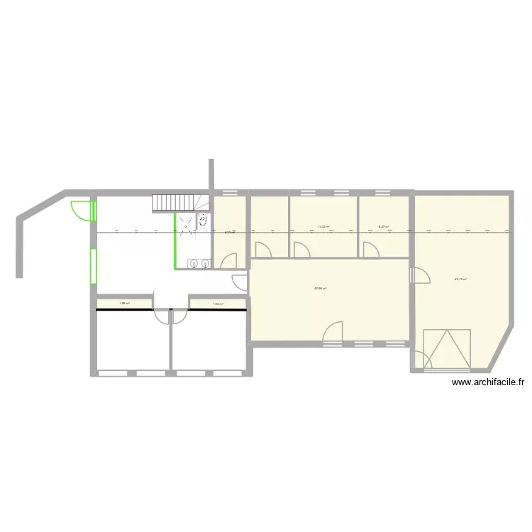 Pugny Sous Sol V2. Plan de 7 Pièces et 112 m² Pugny Sous Sol V2. Plan de 7 Pièces et 112 m²