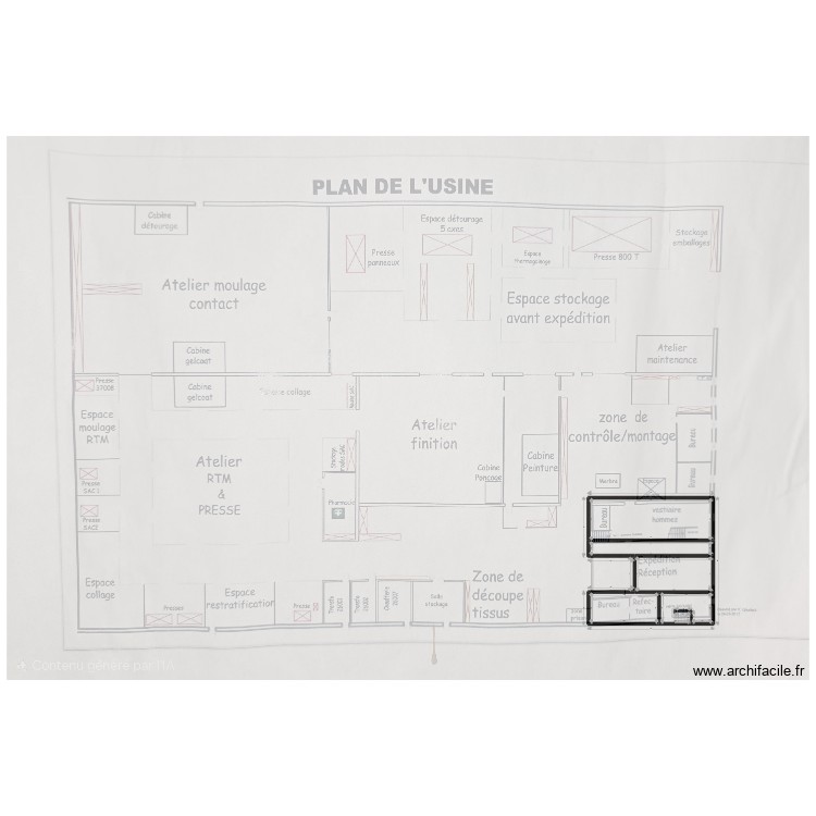 compre r1. Plan de 5 pièces et 288 m2