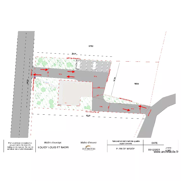 plan de masse redoute 2. Plan de 