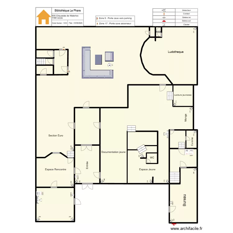 Bibli Phare. Plan de 