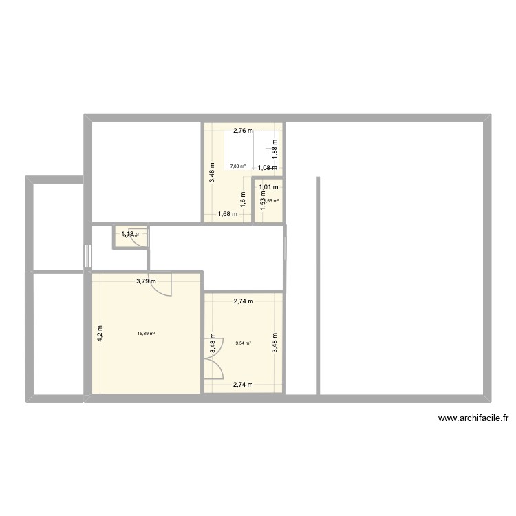 Premier &eacute;tage. Plan de 0 pièce et 0 m2