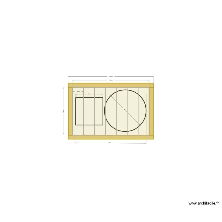 Cadre pompe relevage. Plan de 