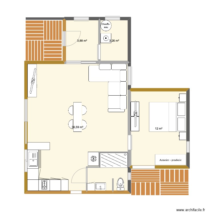 chalet. Plan de 0 pièce et 0 m2