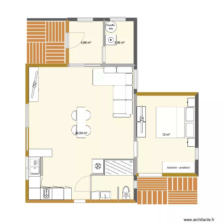 chalet. Plan de chalet. Plan de