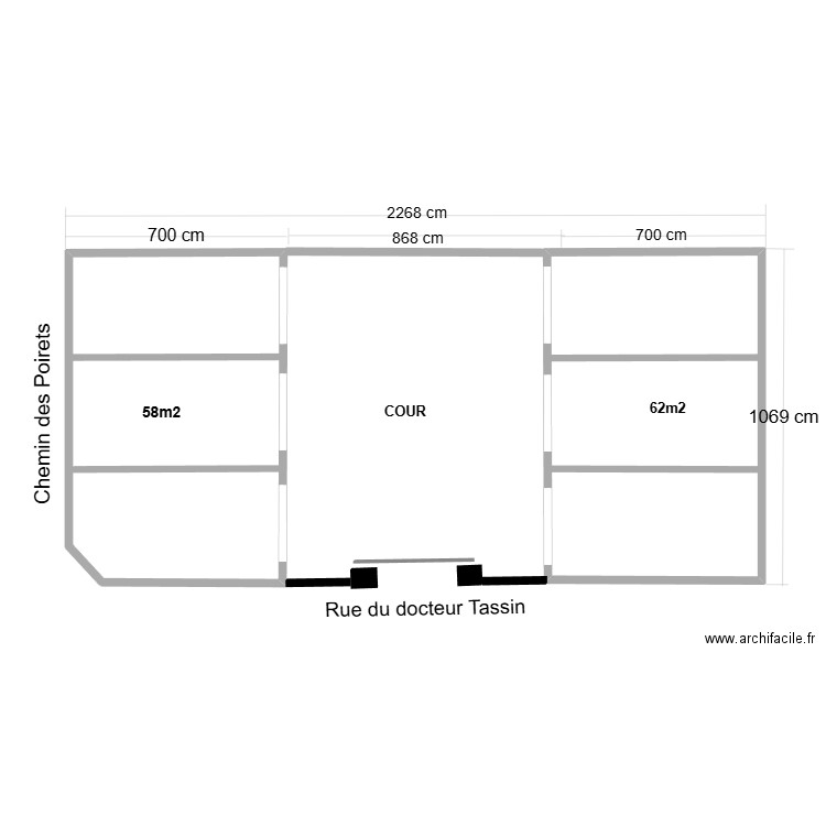 garage 2. Plan de 0 pièce et 0 m2