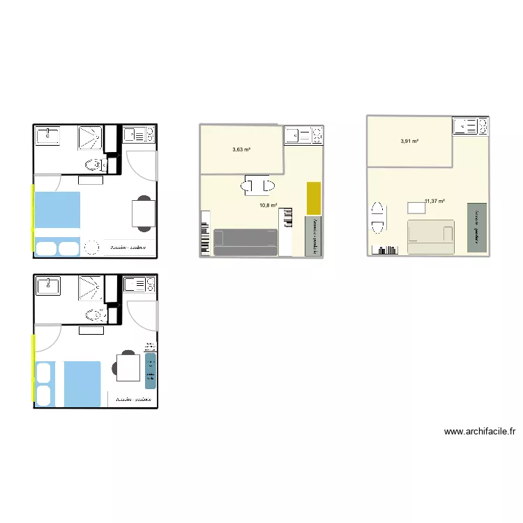 STUDIO 52. Plan de 