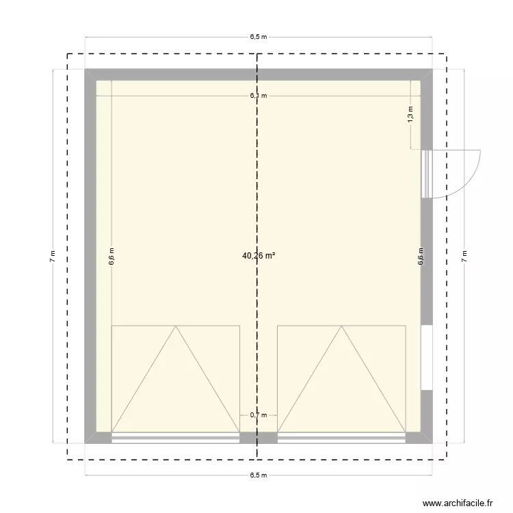 GARAGE. Plan de 