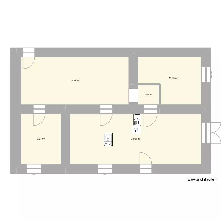 lavatoghju. Plan de 5 pièces et 76 m² lavatoghju. Plan de 5 pièces et 76 m²