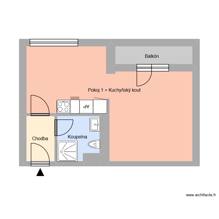 n&aacute;m. republiky 574, byt 15. Plan de 0 pièce et 0 m2