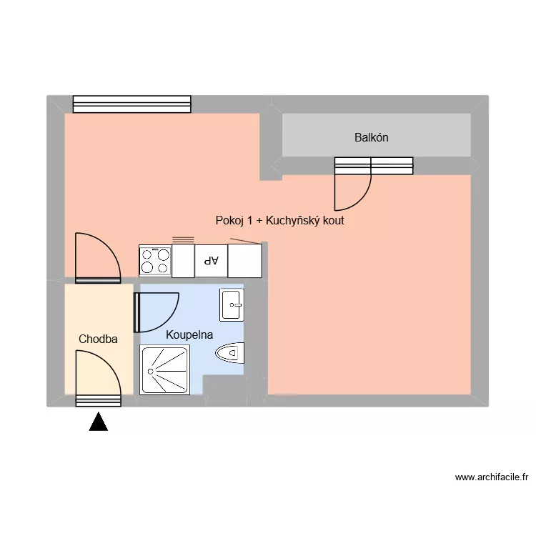 n&aacute;m. republiky 574, byt 15. Plan de 10  et 156 m²