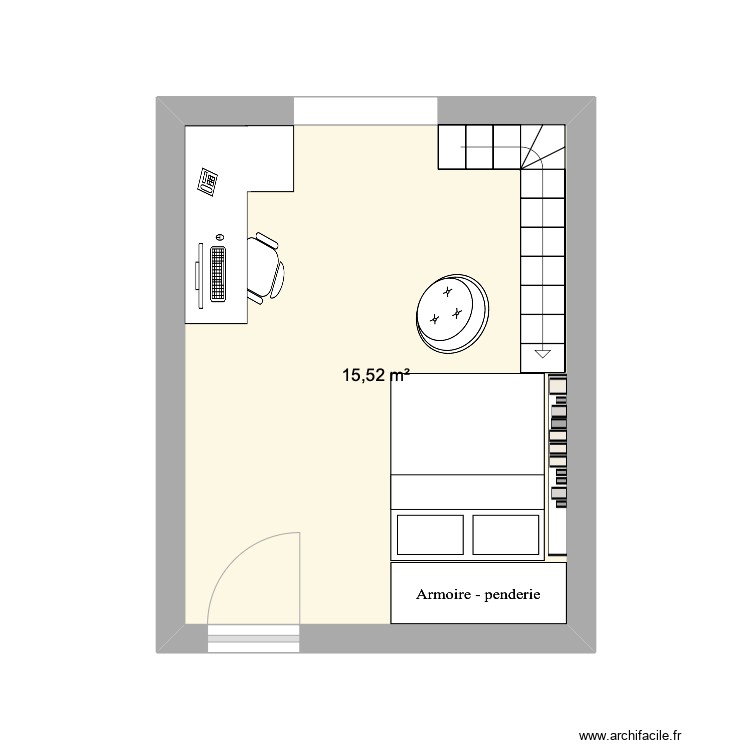 Chambre Louis. Plan de 0 pièce et 0 m2