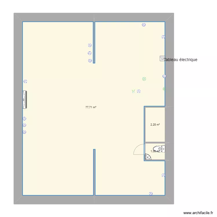 ous les combles . Plan de 