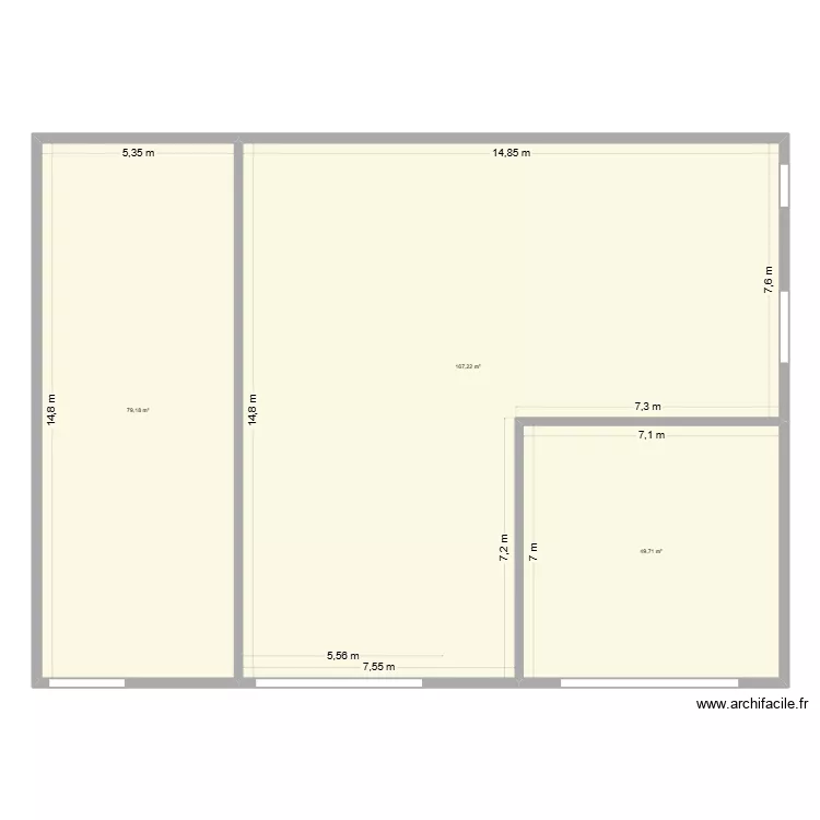 DEP&Ocirc;T 2. Plan de 4  et 598 m²