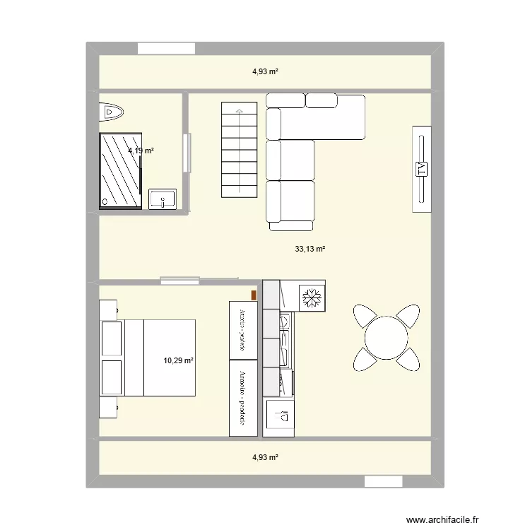 Tervuren - grenier V2. Plan de 5 et 57 m² Tervuren - grenier V2. Plan de 5 et 57 m²