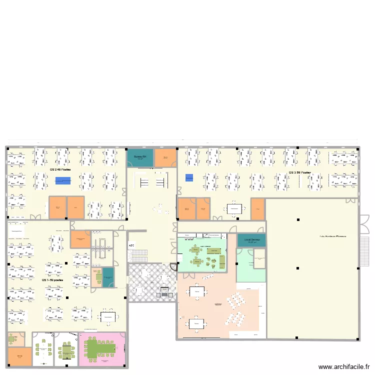 07/25 Plan R+1 V9. Plan de 24  et 2012 m²