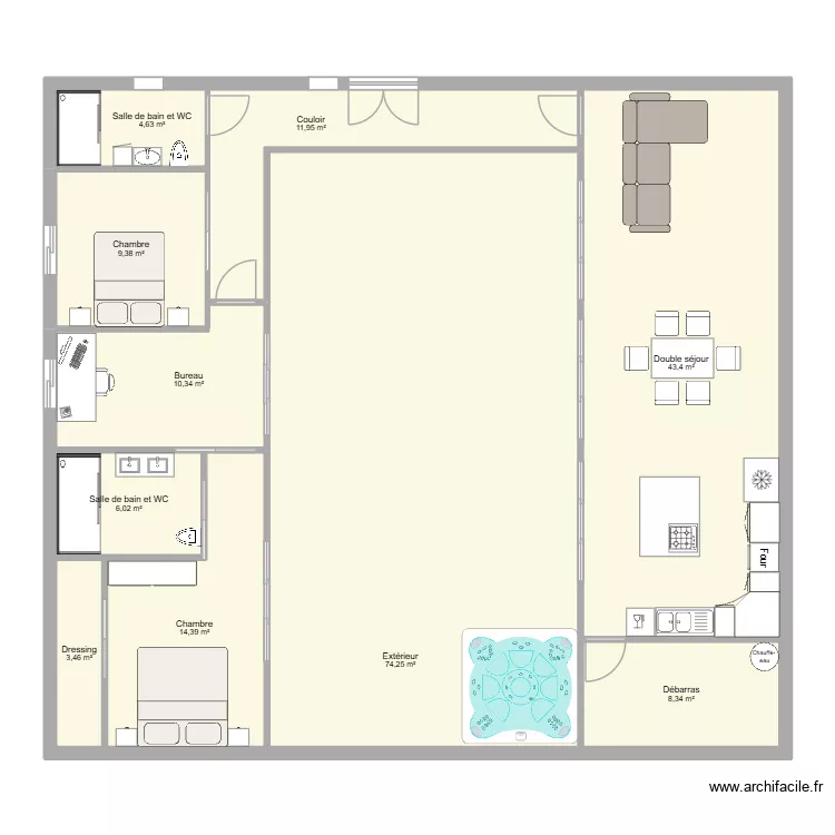 maison envrion 110 m2 habitable. Plan de 10 et 186 m² maison envrion 110 m2 habitable. Plan de 10 et 186 m²
