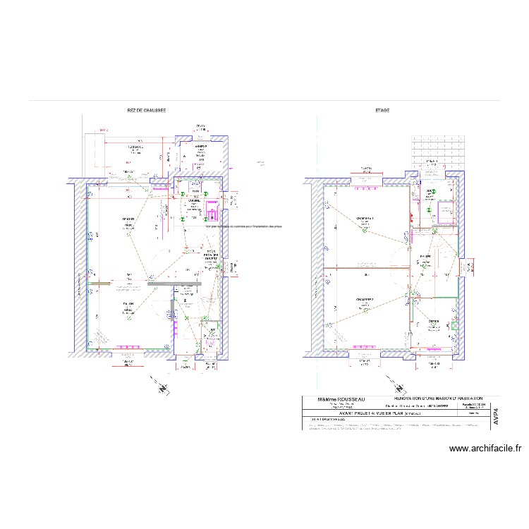 Plan Rousseau. Plan de 0 pièce et 0 m2