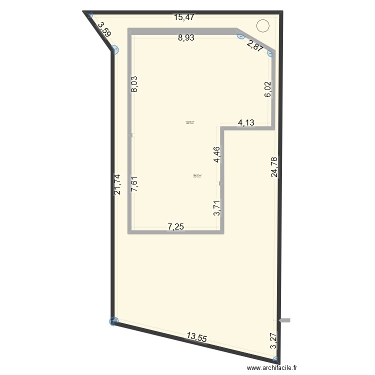 plan maison de vacance. Plan de 2 pièces et 499 m2