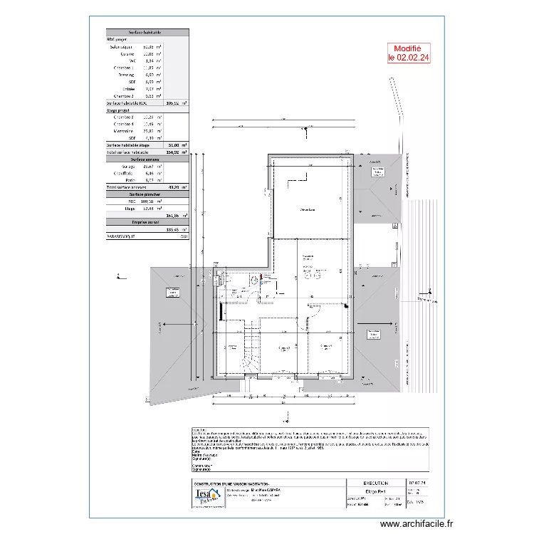M.CAMARA Plomberie  &eacute;tage . Plan de 